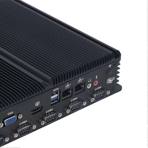 (As show, One size) IBOX 1026 Mini Computer J4125 8G Plus 128GB Hard Drive Mini PC Embedded Computer with Multiple COM Ports 1