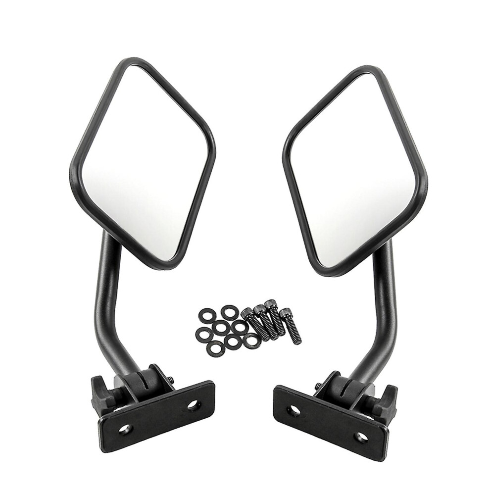 (As Show, One Size) Side View Mirrors Door Off Mirror Rectangular Mirrors 4X4 Off-Road Mirror Quick Release Replacement 6909775531198