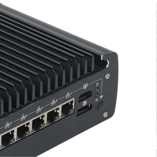 (As show, One size) Minicomputer Server Host Switch Embedded Industrial Computer Mini PC for I3 10110U DC12V EU Plug 100240V 1
