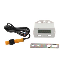 (As show, One size) Digital Counter for Knitting Machine Electronic 0999999 Digit with Magnetic Induction Switch