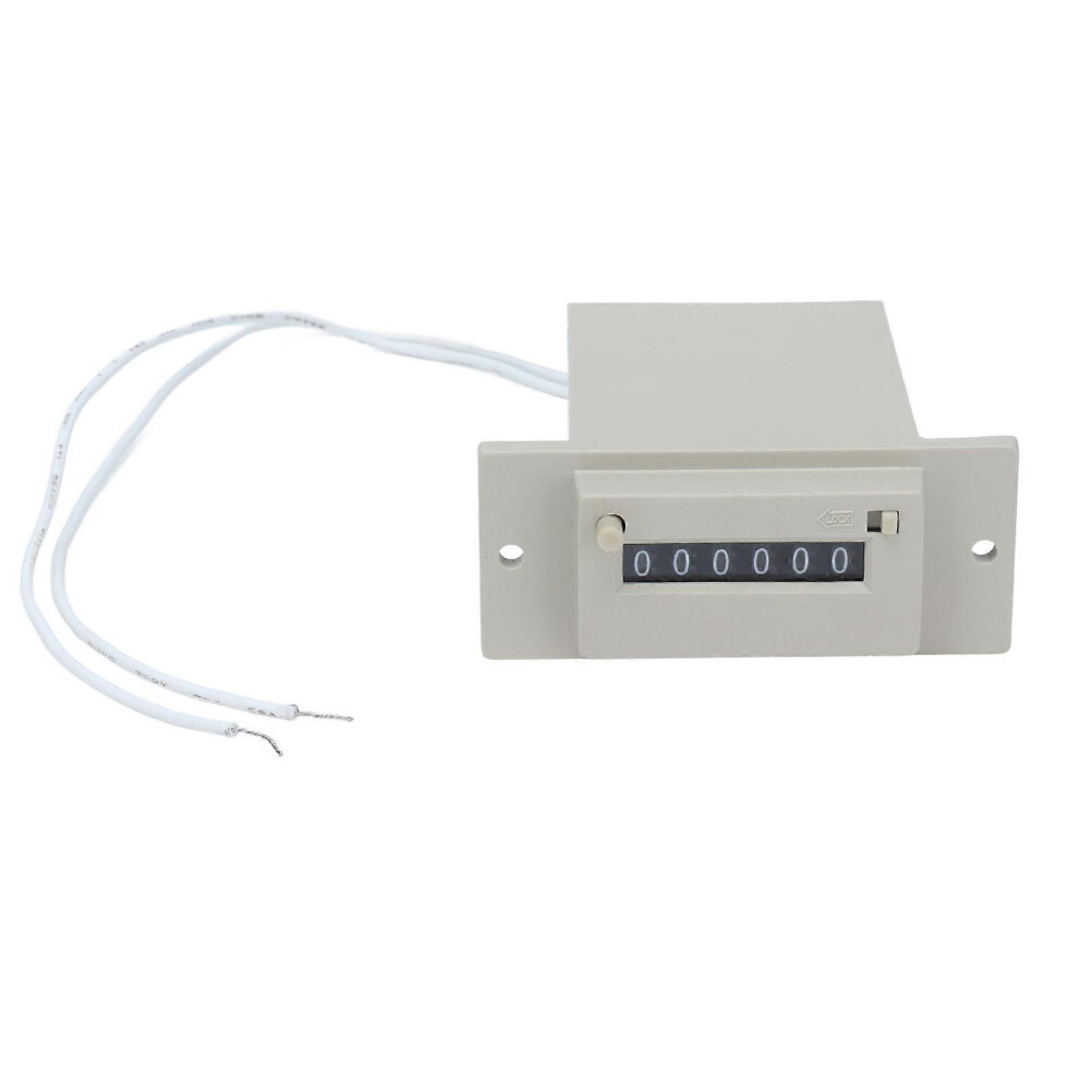 (As Show, One Size) Electromagnetic Counter 0999999 6 Digit Industrial Pulse Totalizer For Machine Ac220v 6909775991374