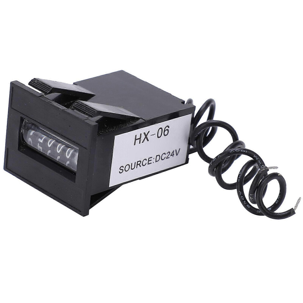 (As Show, One Size) Electromagnetic Counter 6 Digits Electronic Industrial Totalizer With No Clear Function Ly0624v 6909775996157