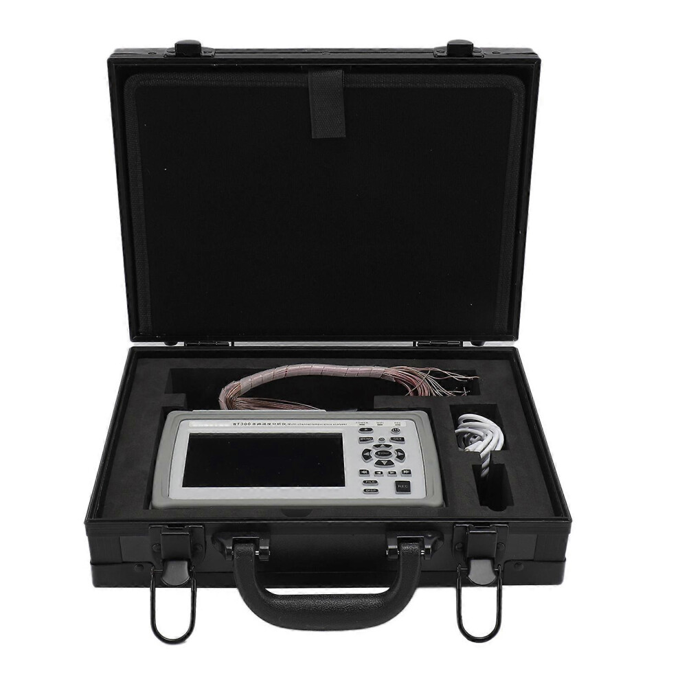 (As show, One size) Thermometer Recorder 10 Channel 5 Inch TFT Screen High Accuracy Industrial Temperature Data Logger
