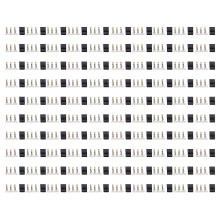 (As show, One size) 100PCS 11.010 Male JR Plug DIY JR Pin Kit Gold Plating JR Connector for Electronic Equipment