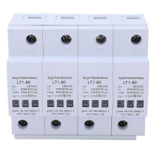 (As show, One size) AC Surge Protective Device Modular Design Flame Retardant Quick Response Rail Installation Arrester Device 4P 4080KA 385V