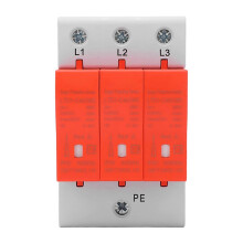 (As show, One size) Surge Protective Device Voltage Protection Arrester Protector 385V AC 2040KA for Home 3P
