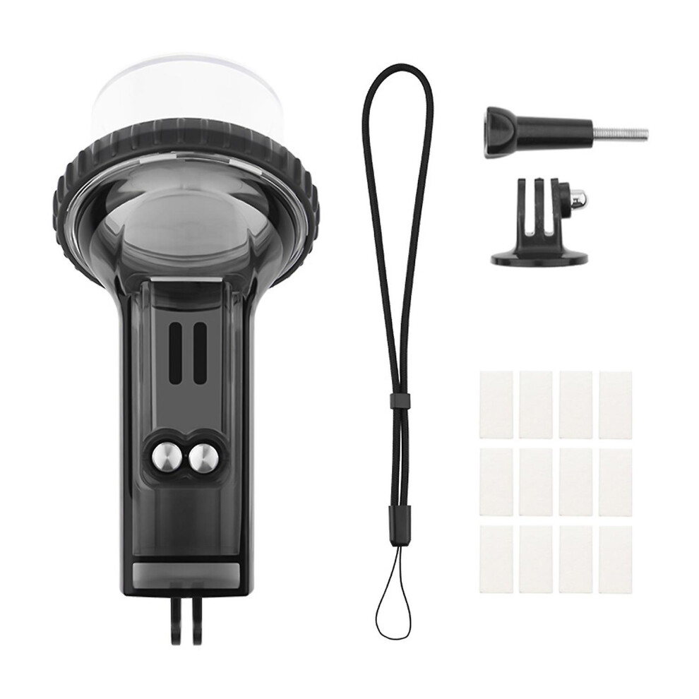 (As Show, One Size) Sports Camera Waterproof Case Diving Housing Underwater 60M With Lanyard Replacement For Dji Osmo Po Light 6909775554647