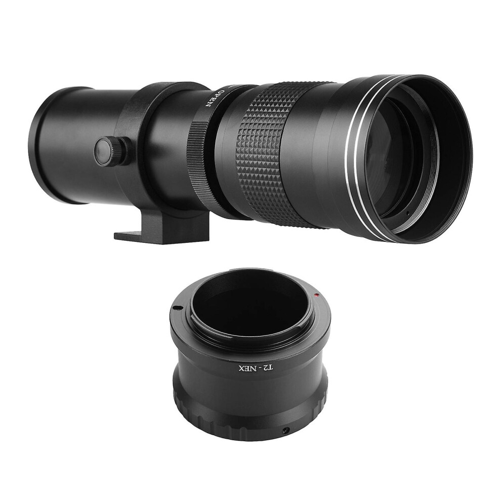(As Show, One Size) Camera Mf Super Telephoto Zoom Lens F/8.3-16 420-800Mm T Mount With Nex-Mount Adapter Ring Universal 6909775579930
