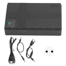(As show, One size) Uninterruptible Power Supply Mini UPS 5V 9V 12V Output 85265V Input for Camera Router EU Plug
