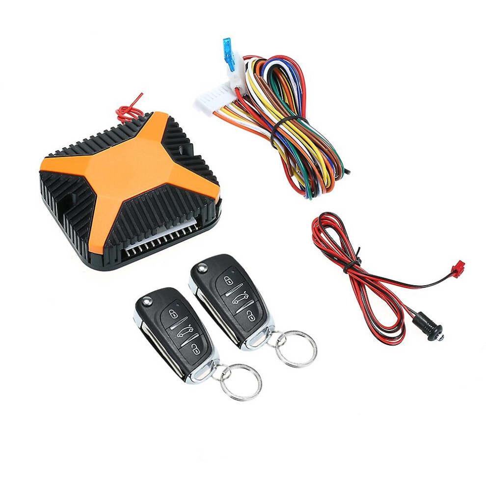 (As Show, One Size) Universal Car Door Lock Keyless Entry System With Trunk Release Button Remote Central Locking Kit 6909775603253