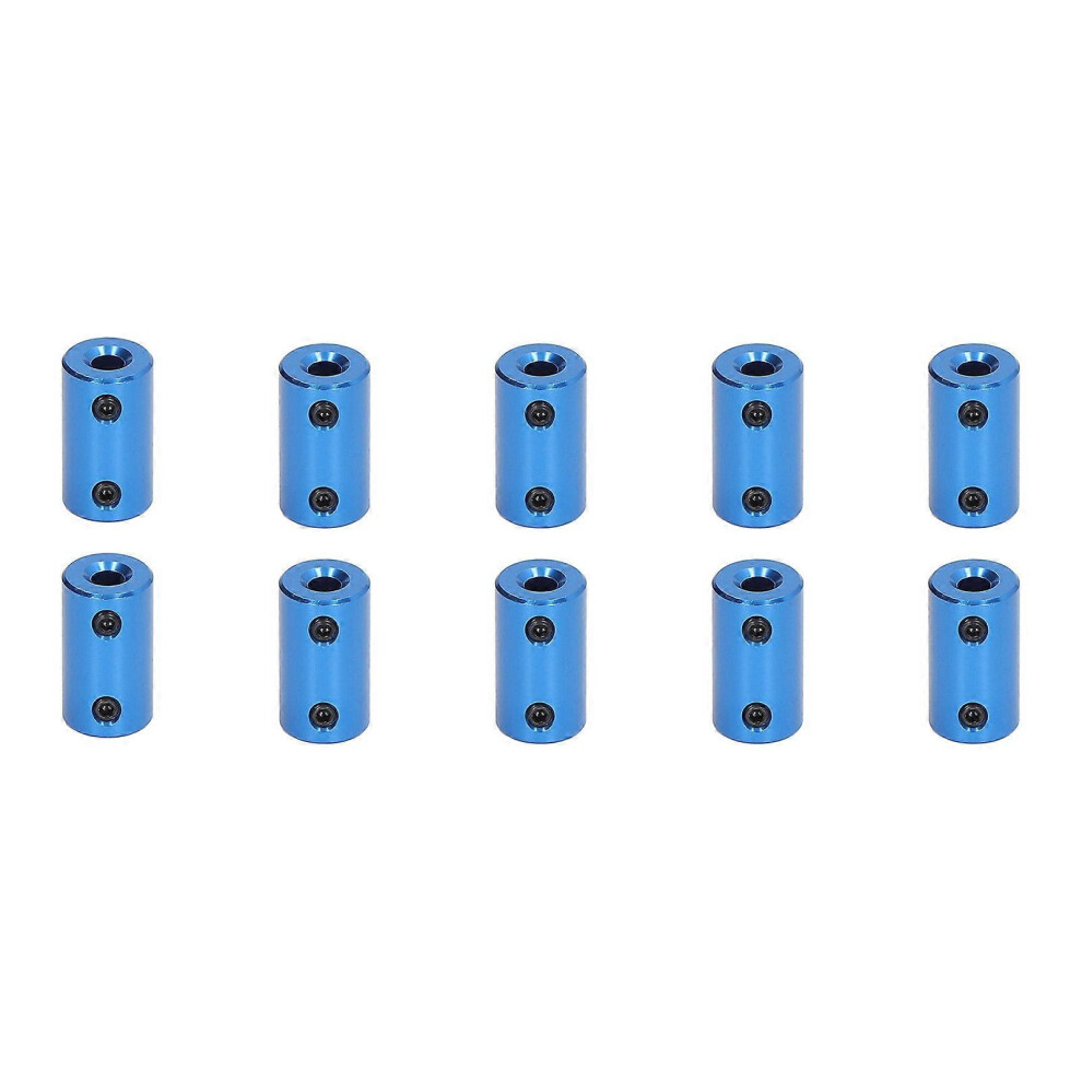 (As Show, One Size) 10Pcs Shaft Coupling Stepper Motor Coupler 14Mm Diameter 25Mm Length Joint Connector 5X5mm / 0.2X0.2in Blue 6909775993415