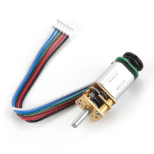 (As show, One size) DC6V 2W GBMQ-GM12BY20 Gear Motor With Magnetic Coded Disc Hall Encoder (6V 60RPM)