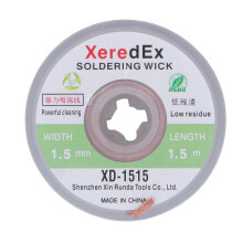(As show, One size) 5PCS Solder Wire Low Residue No Cleaning Copper Desoldering Wick 1.5mm Width 1.5 Meter Length