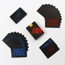 (As show, One size) Creative Individuality Colorfast PVC Plastic Waterproof Table Games Playing Cards Poker