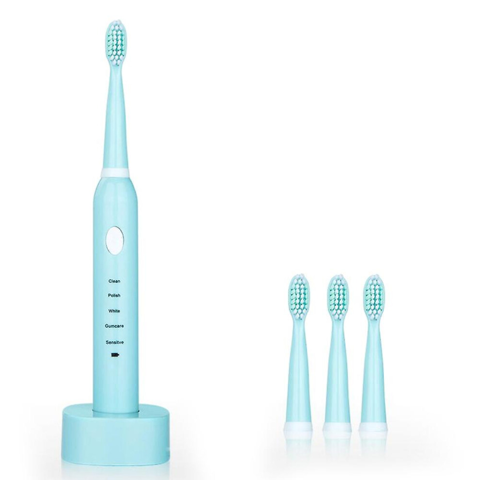 (As show, One size) SA-86 Electric Toothbrush USB Rechargeable Toothbrush High Frequency Low Noise Timing 5 modes Adjust