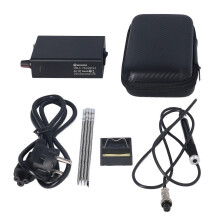 (As show, One size) Soldering Iron Station LCD Display Constant Temperature Soldering Station Set with Solder Tip AC100240V EU Plug