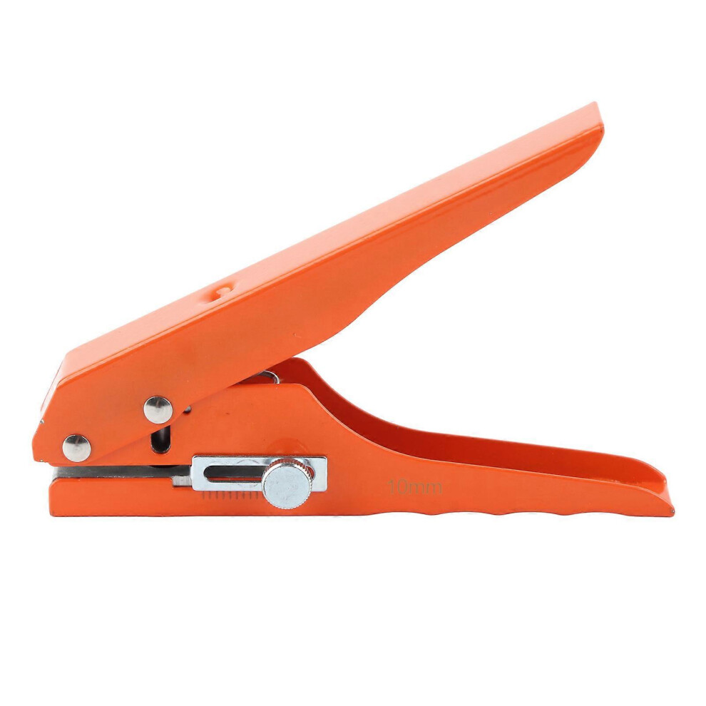 (As Show, One Size) 10Mm Hole Punch Iron Effort Saving Adjustable Portable Hole Puncher With Scale For Cardboard Paper Pvc Crafts 6909775961841