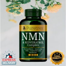 NMN & Resveratrol 62100mg (99%+) Anti-Aging NAD+ 90 caps