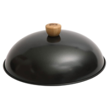 School of Wok Carbon Steel Wok Lid For 12 Inch/30cm Woks - Black