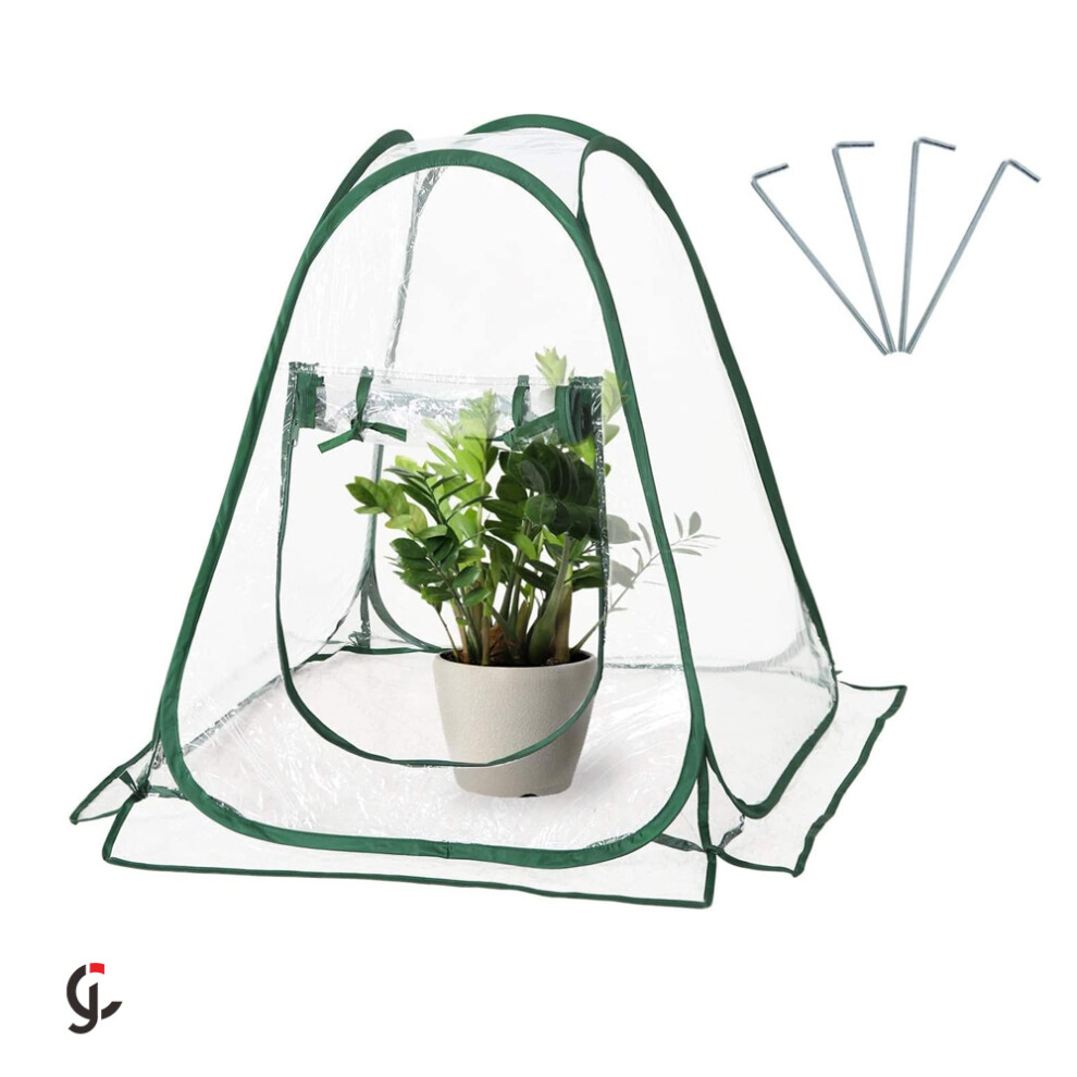Mini Pop up Serre, Serre De Jardin Balcon, Mini-Tente De Serre, Serres de Culture en PVC de Intérieur Ou Extérieur, Tente Fleur Abri pour Plantes