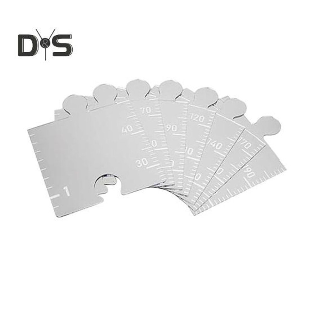 1/2/3pcs Kids Growth Chart Mirror Dry Erase Board Children Room Nursery Bedroom Baby To Adults Boys Girls Wall Hanging Splicing Height Measurement
