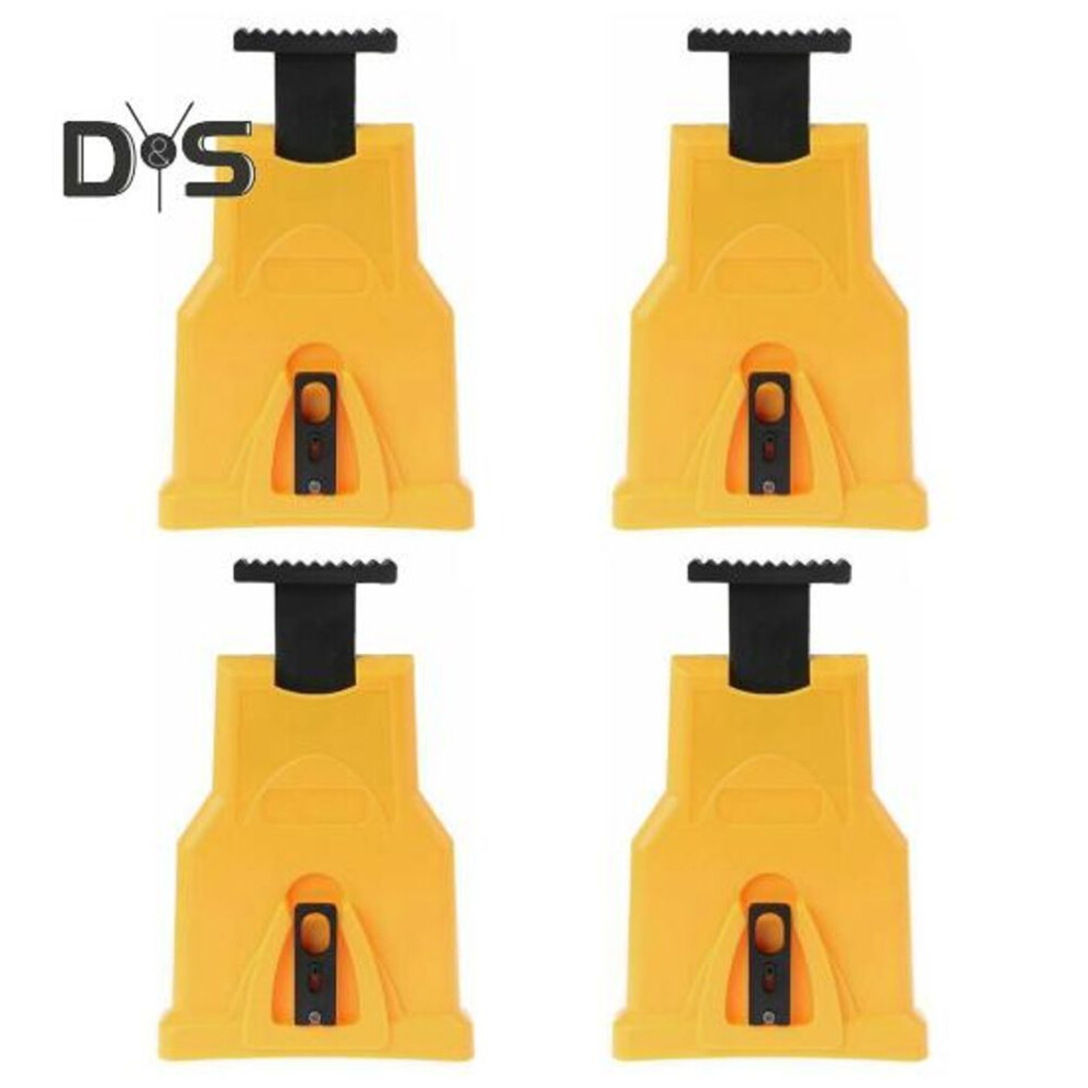 (yellow) 4 Pcs Chainsaw Chain Sharpener Portable Chainsaw Sharpener Universal Chain Grinder For 14/16/18/20 Inch Chain Saw Blade Fast Sharpening