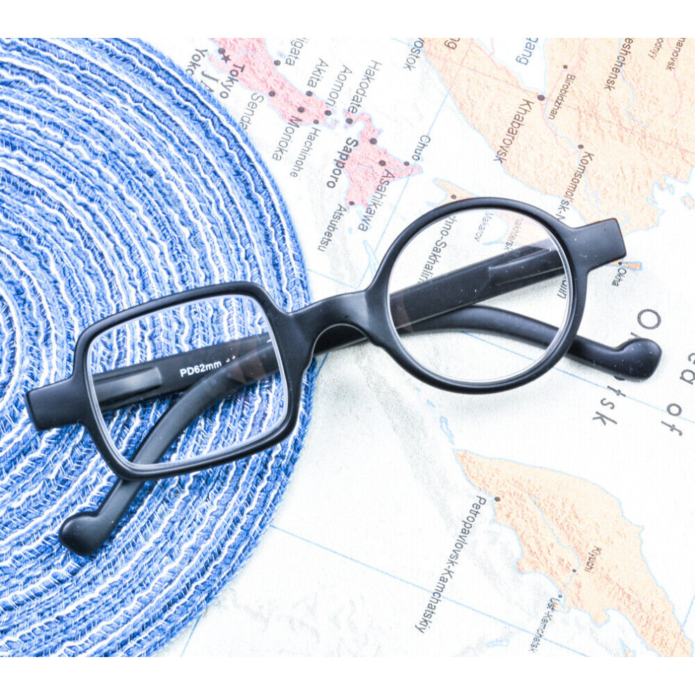 (Black, +3.0) Designer Readers Reading Glasses Round Square +1.0 1.5 2.0 2.5 3.0 Stylish-image-OPC-PHDN8DG-NEW