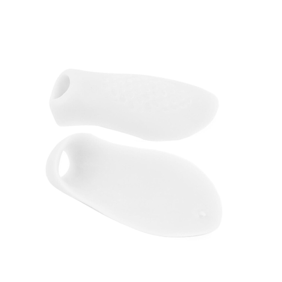 (As show, One size) 1 Pair Little Toe Straightener Separator Pinky Toe Protectors Bunion Corrector Pad Pain Relief for M