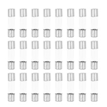 (As show, One size) 100pcs 250V Glass Tube Fuse Fast Fuse Accessory for Circuit Protection 5 x 20mm