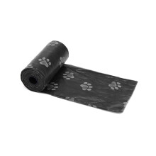 (As show, One size) Poop Bags Roll Waste Garbage Dispenser Plastic Waterproof Leak Proof Easy CleaningBlack