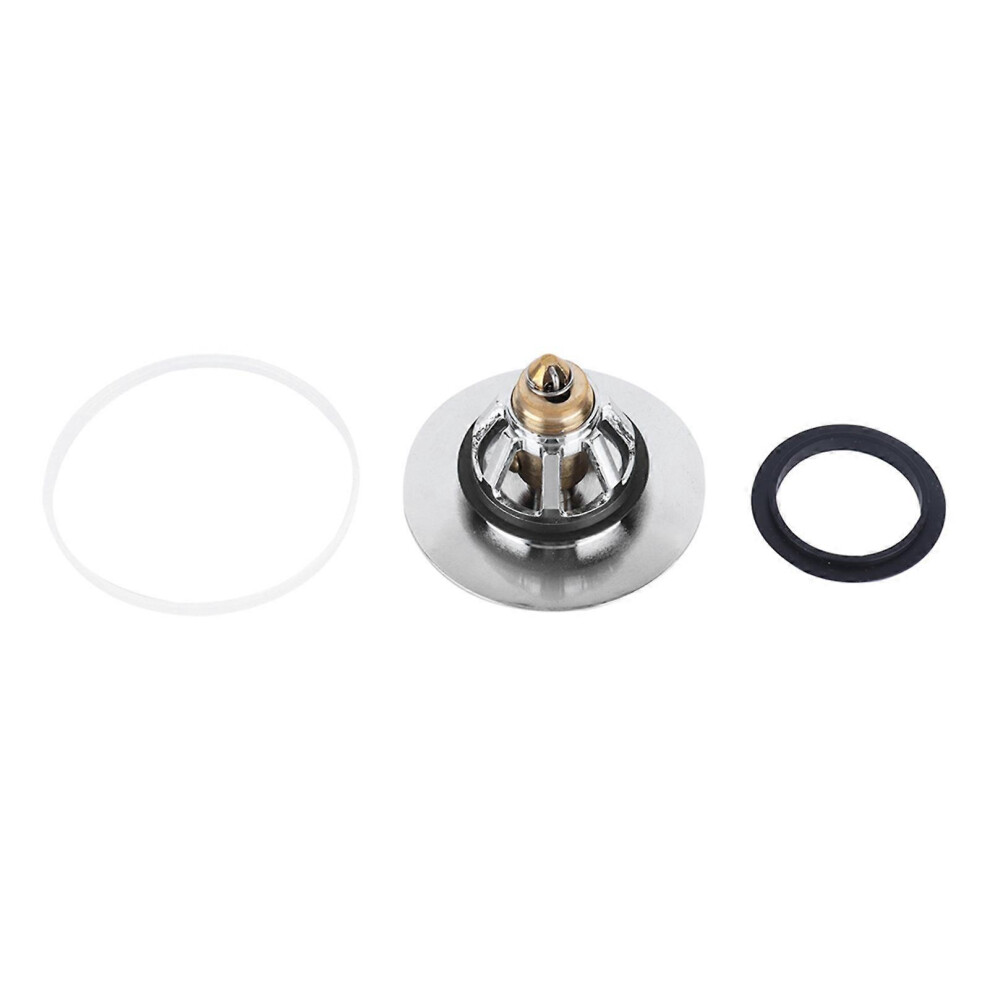 (As Show, One Size) Drain Plug With Basket Metal Bounce Popup Drainer Filter Stopper For Basin Sink 6909775964415