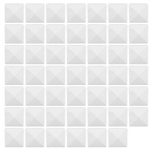 (As show, One size) 48Pcs Post Top Caps PVC Vinyl Weather Resistant Non Fading Deck Post Hats White for Fence Garden Yard 4in / 10.16cm