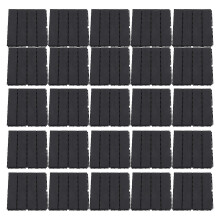 (As show, One size) 30PCS Interlocking Deck Tiles Non Slip Waterproof Plastic Flooring Tiles for Outdoor Patio Backyard Dark Gray
