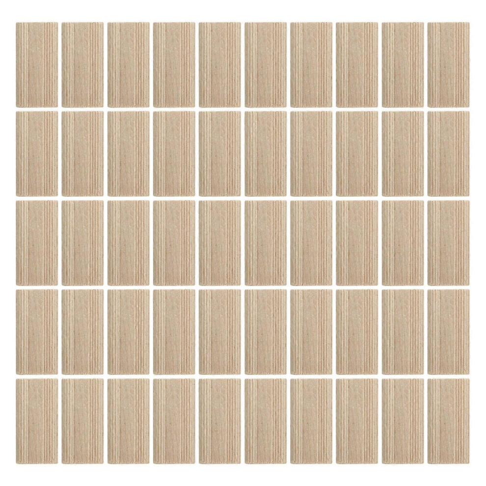 (As Show, One Size) 50Pcs Beech Wood Domino Tenon Stopper For Crafting Woodworking Furniture Splicing Connector 6909775973271
