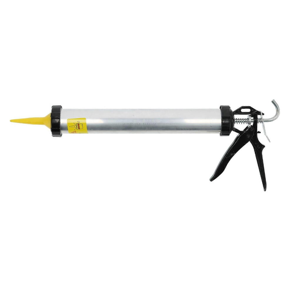 (As Show, One Size) Caulking Gun Aluminum Alloy Cylindrical Lever Type Manual Sealant Glue Filling Tool 15703 6909775973288