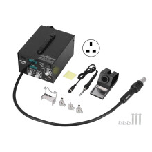(As show, One size) Air Gun Soldering Station Dual Digital Display Adjustable DIY Desoldering Tools 650W 852D+
