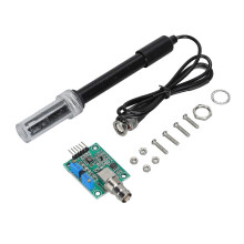 (As show, One size) PH Electrode Probe Acquisition Sensor Module PH Value Monitoring Board Kit with BNC Connector