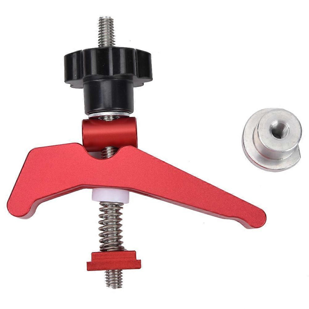 (As Show, One Size) Woodworking Table Slide Slot Track Stopper Aluminum Alloy Carpenter Clamping Tool 6909775968536