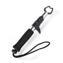 (As show, One size) Lixada Portable Stainless Steel Fish Lip Gripper Grabber Fishing Tool