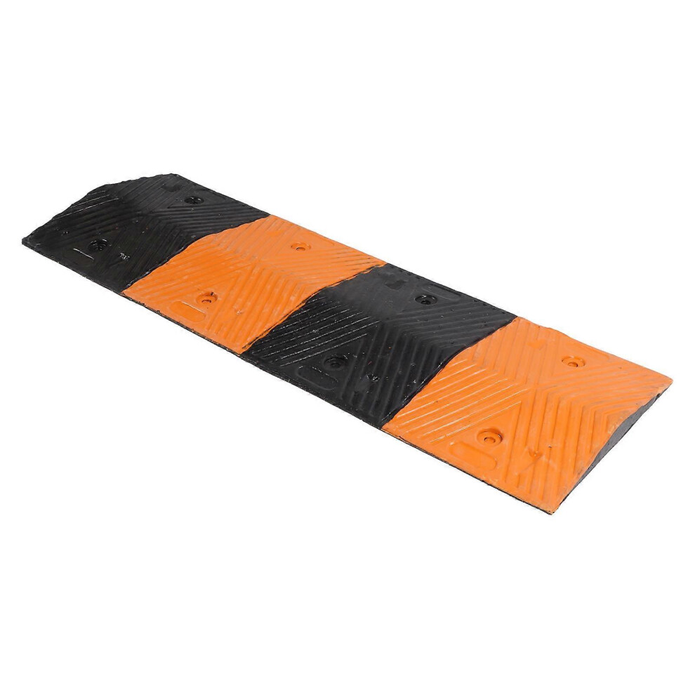 (As Show, One Size) Rubber Ramp Impact Resistant Detachable Portable Traffic Speed Bump For Parking Lots Entrances 6909775961599