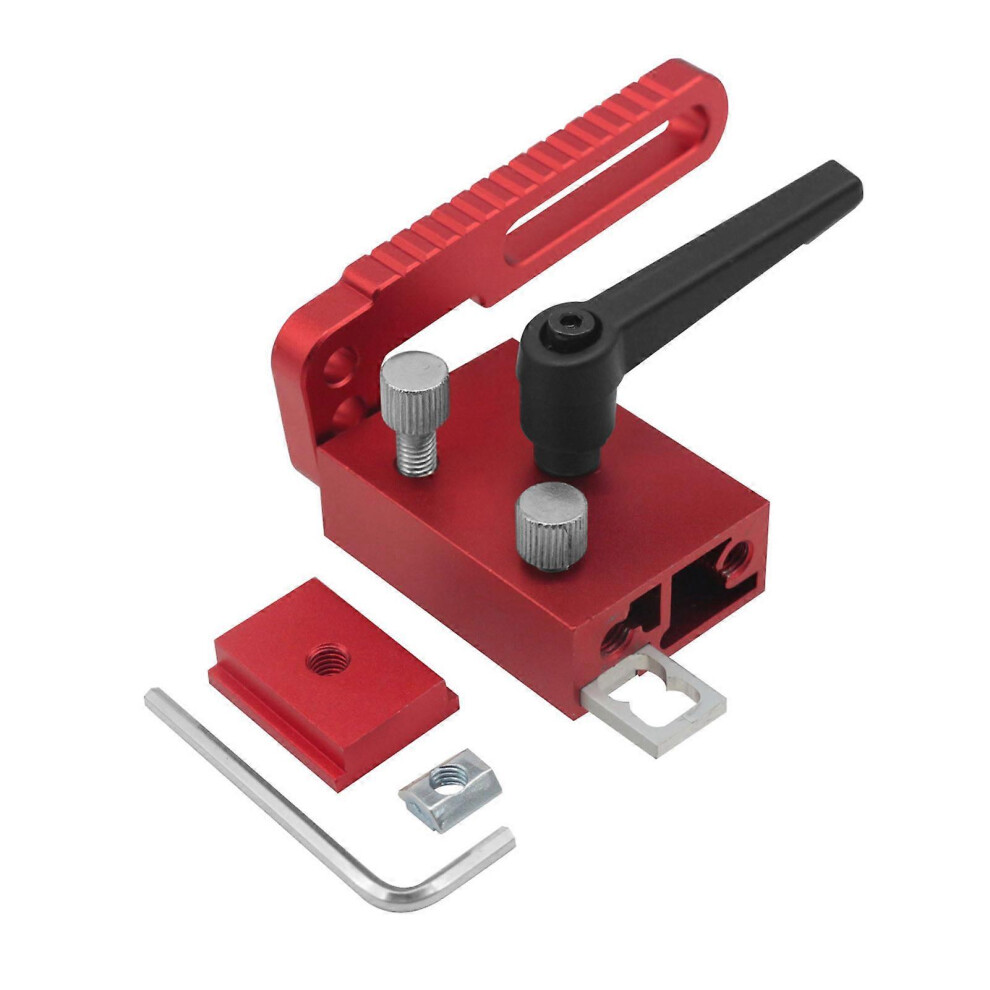 (As Show, One Size) Fence Flip Stop Aluminum Alloy T Track Limit Stop Type 75 Accessory For Woodworking 6909775969687