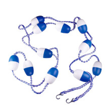 (As show, One size) 5m / 16.4 ft Pool Safety Float Lines Blue and White Divider Rope Pool Rope Floating Cordon Pool Safe