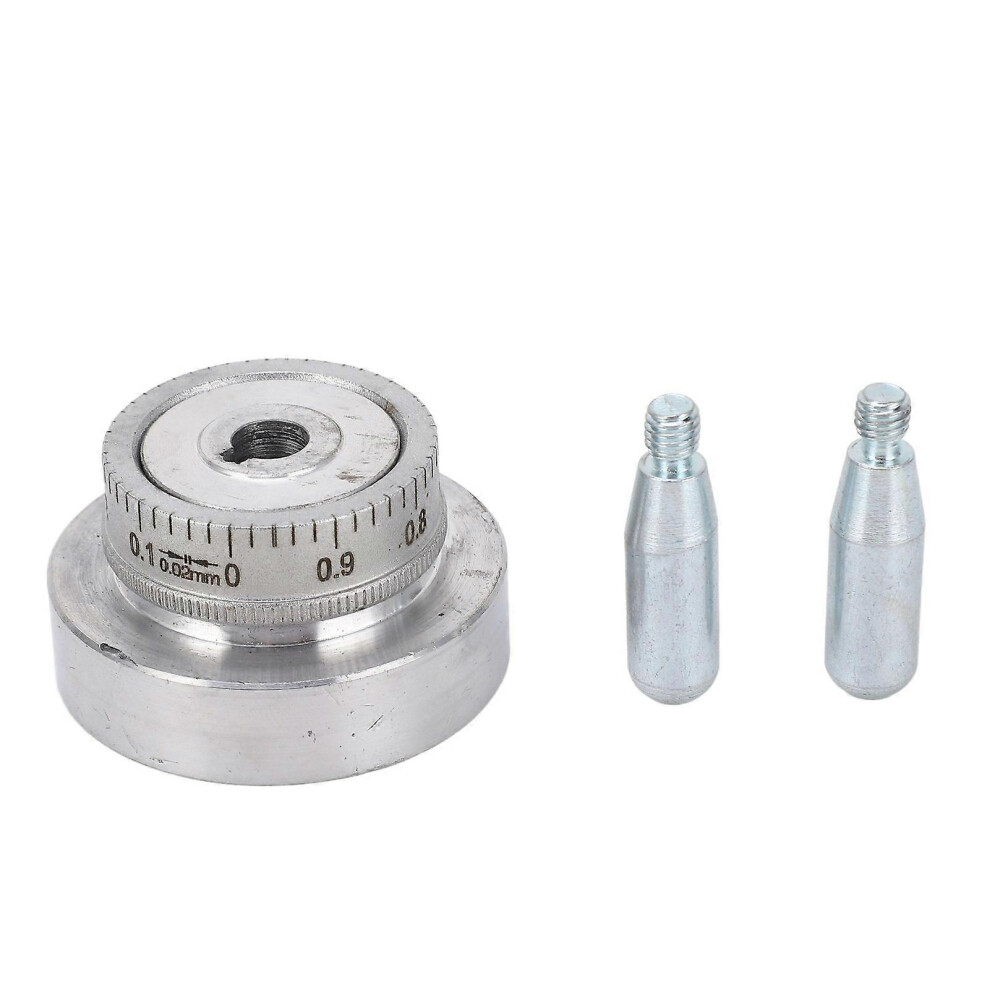 (As Show, One Size) Mini Lathe Hand Wheel With Handle Crank Aluminum Alloy 50Mm 2In 01Mm Scale Circle Size 6909775969700