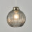 Litecraft Clara Smoke Glass Lampshade - Pewter 3