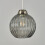 Litecraft Clara Smoke Glass Lampshade - Pewter 4