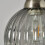Litecraft Clara Smoke Glass Lampshade - Pewter 5