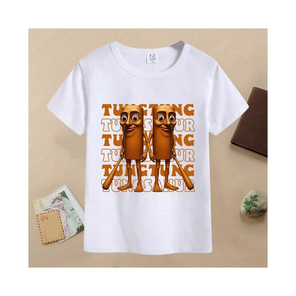 (SHJ5-1, 150) Italian Brainrot Animals Kids T-shirts Cartoon Printed T Shirts Children Casual Short Sleeves Tops Summer Baby Boys Clothing