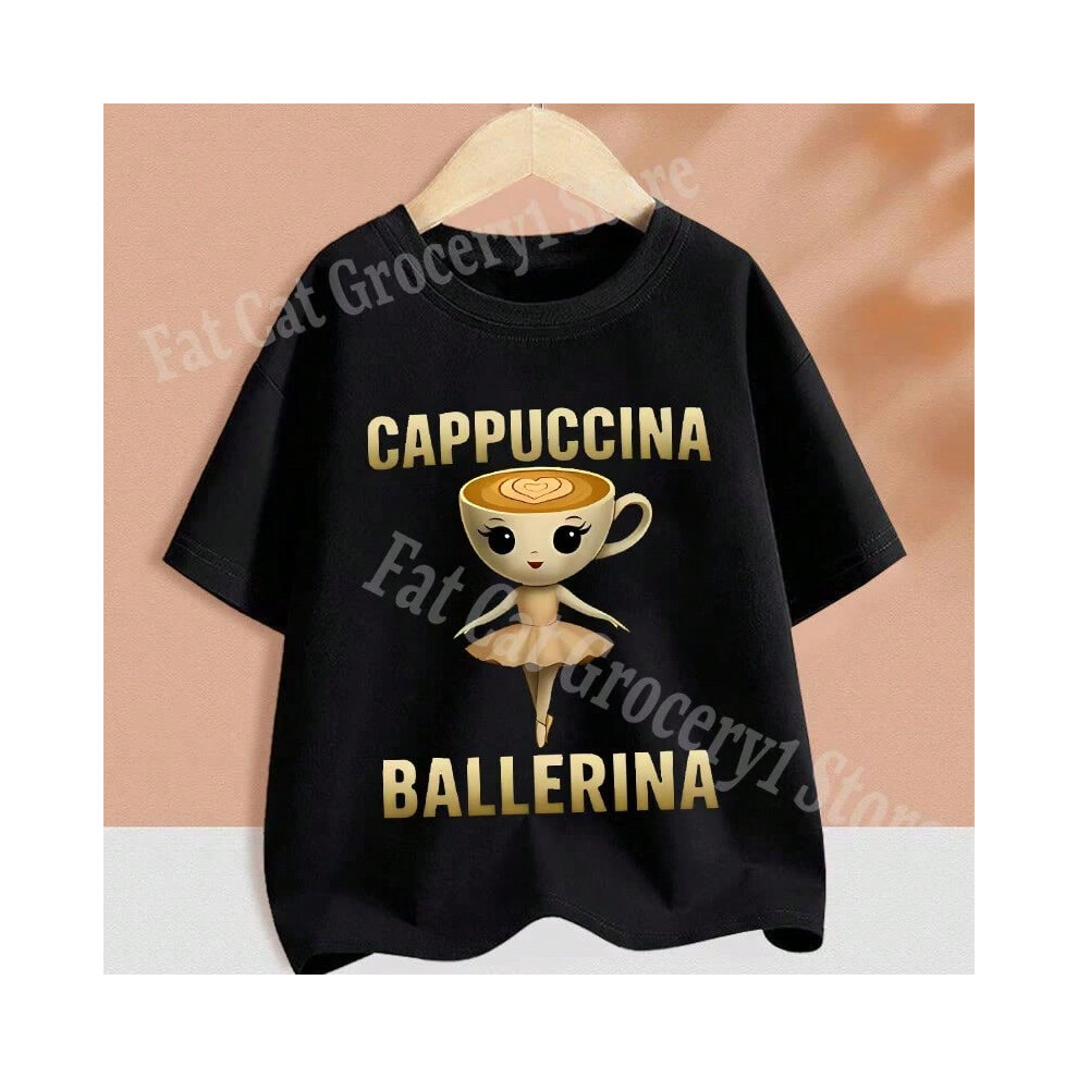 (SHJ31, 150) Tralalero Tralala Kids T-shirt Summer Short Sleeve Tungtung Sahur Brainrot Cartoon Children Tees Tops Boys Girls Clothes Gift