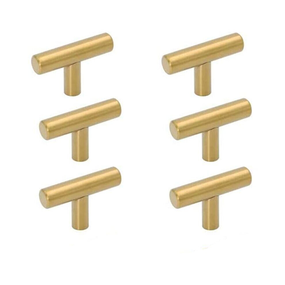 Tiroir de Porte Poignée,10 pièces Bouton de Meubles Or, Unique Trou Rond Boutons de Tiroir, Boutons de Porte, Poignées de Meuble pour Placard Arm