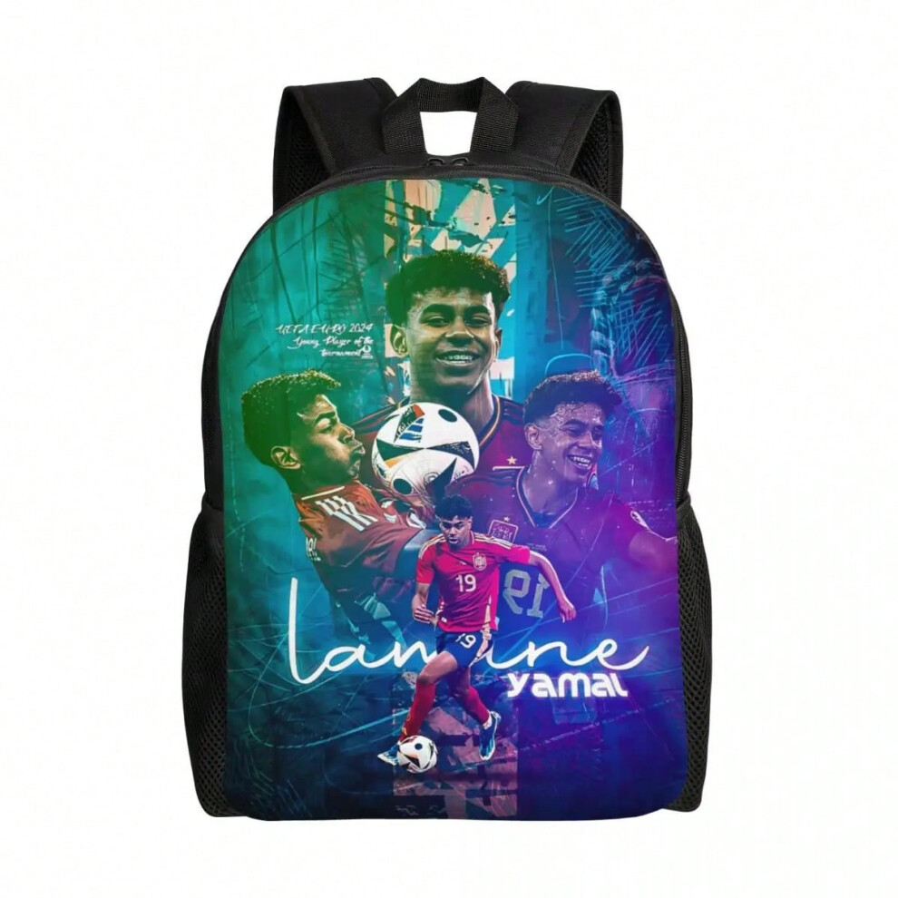 Photos - Backpack DOQAUS Lamine Y-Yamal Children for Kids Girls Boys Football Sports s Kawaii Daycare Child School Ba (8, 15 inches)